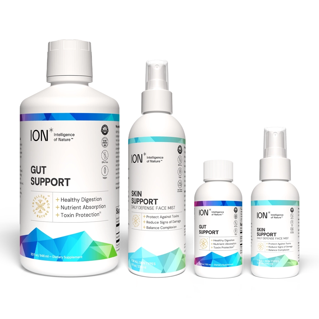 ION Skin and Gut Health Supplements Daily Protection Bundle