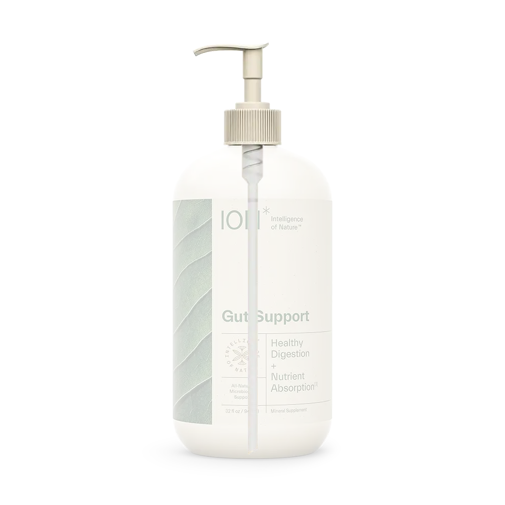 ION Gut Health Supplement Pump 32oz Product Transparent