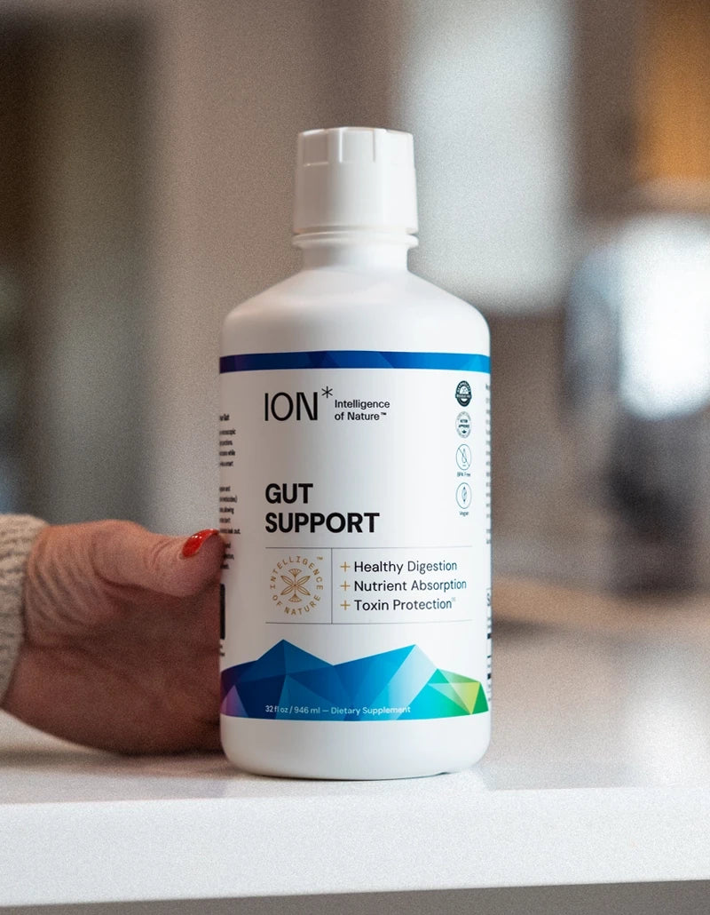 Mixing ION Gut Health Supplement Drink