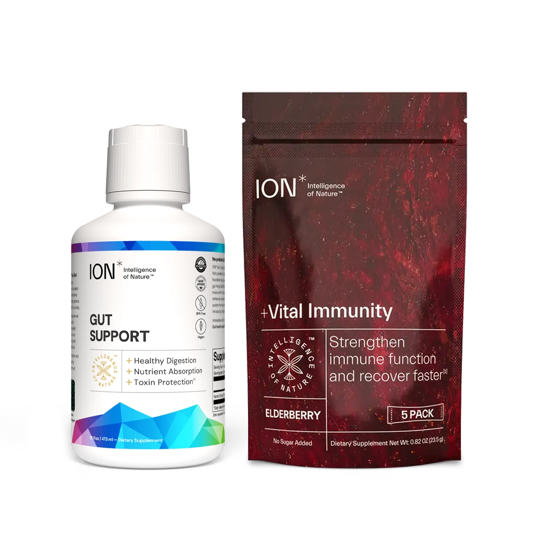 ION Feel Better Bundle-Gut Support 16oz + Vital Immunity 5 pack