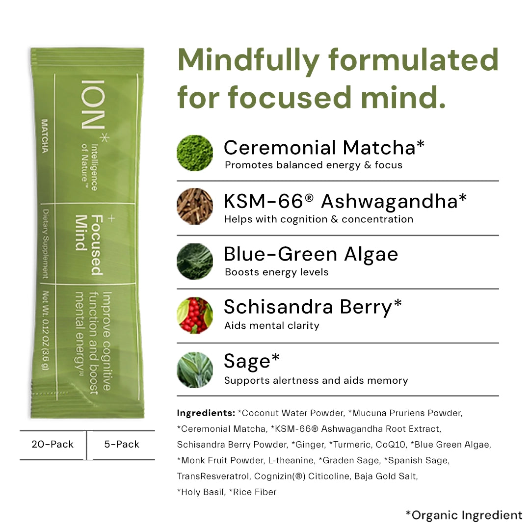 ION Focused Mind ingredients