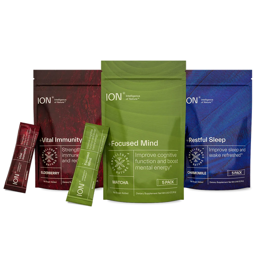 ION Plus Line Discovery Bundle-5 packs each of Mind Sleep & Immunity