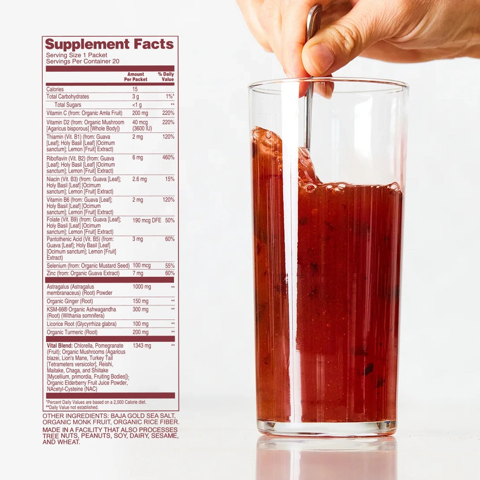 ION Vital Immunity Supplement Facts