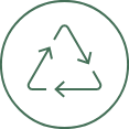 Recyclable materials badge