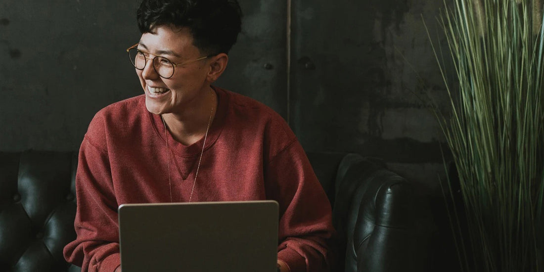 Woman laughing to strengthen her immune system