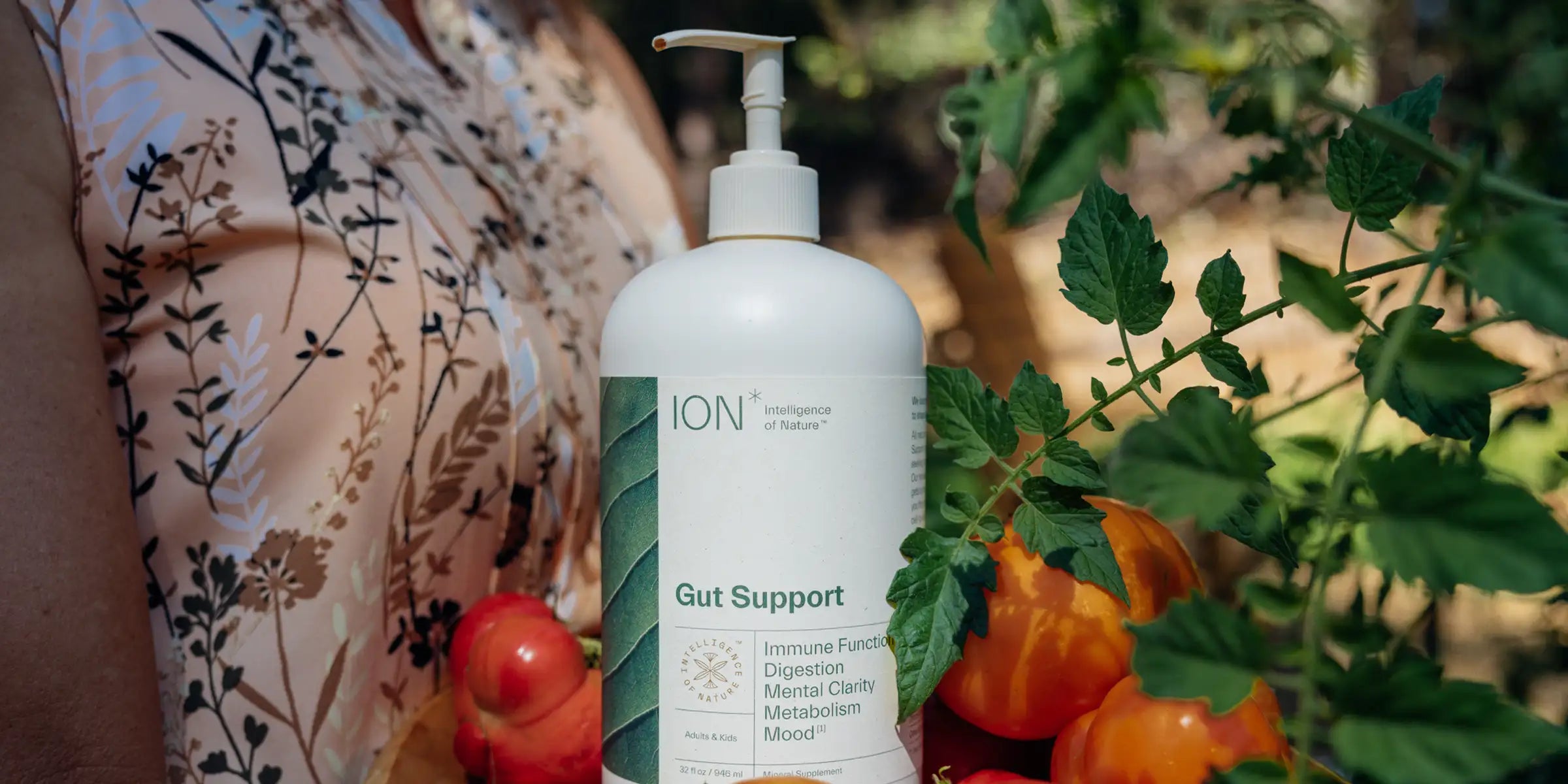 Ion Gut Support in healthy garden