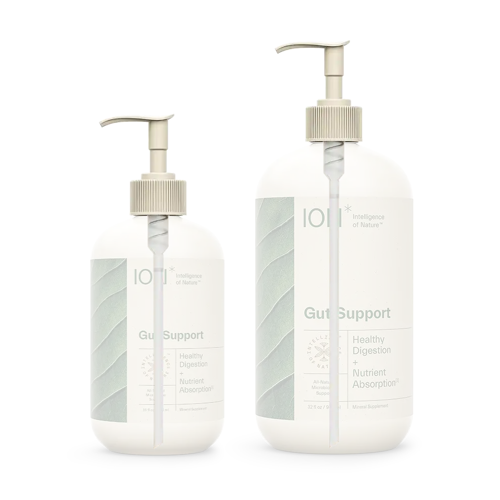 Gut Support Supplement Dispensing Pump Bottles Transparent